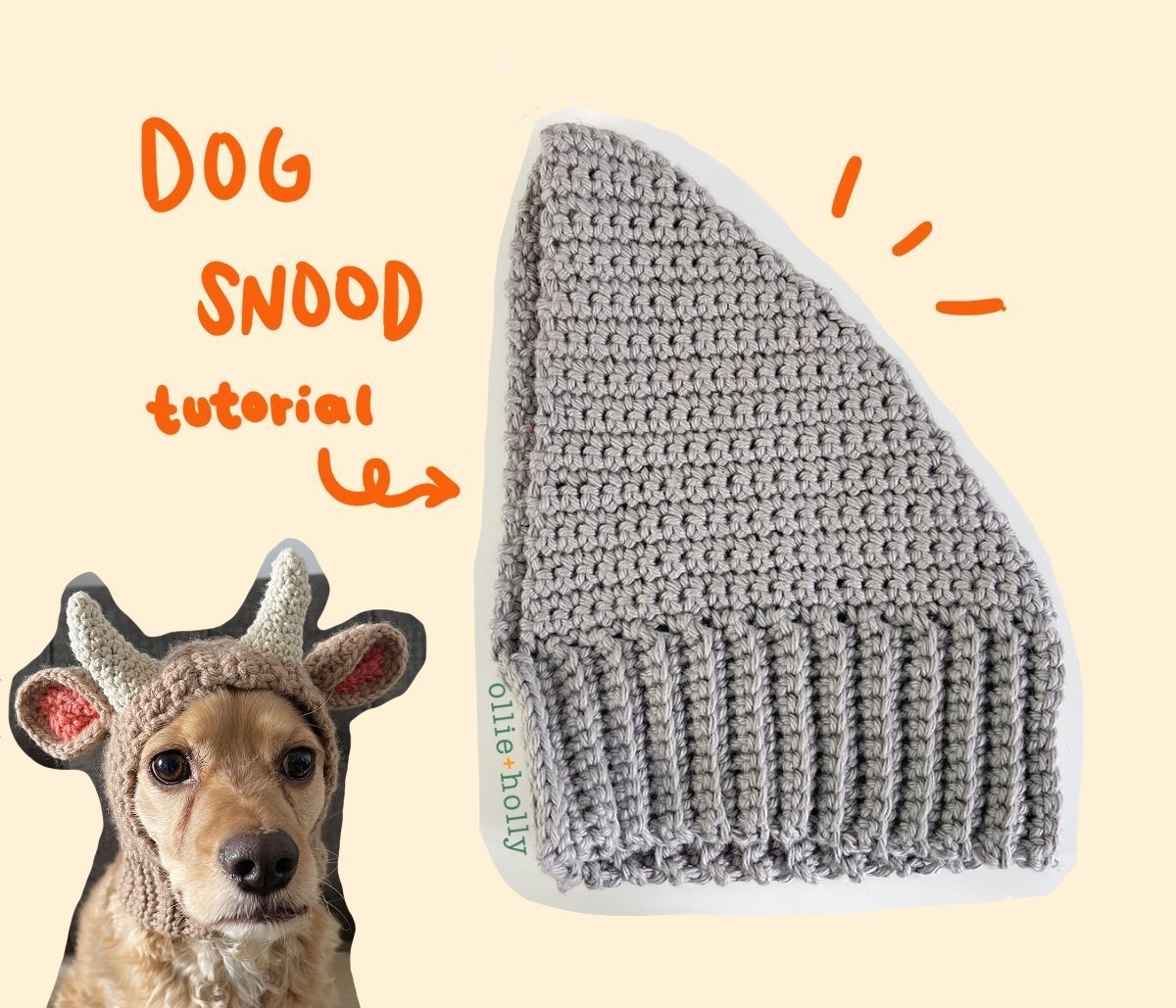 Free Crochet Pattern: Dog Hat With Ear Holes - Keep Your Pup Stylish!